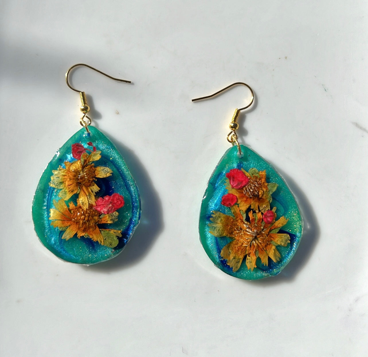 Aqua Haze Hawkbit Earrings 🧚🏽♀️🌿✨