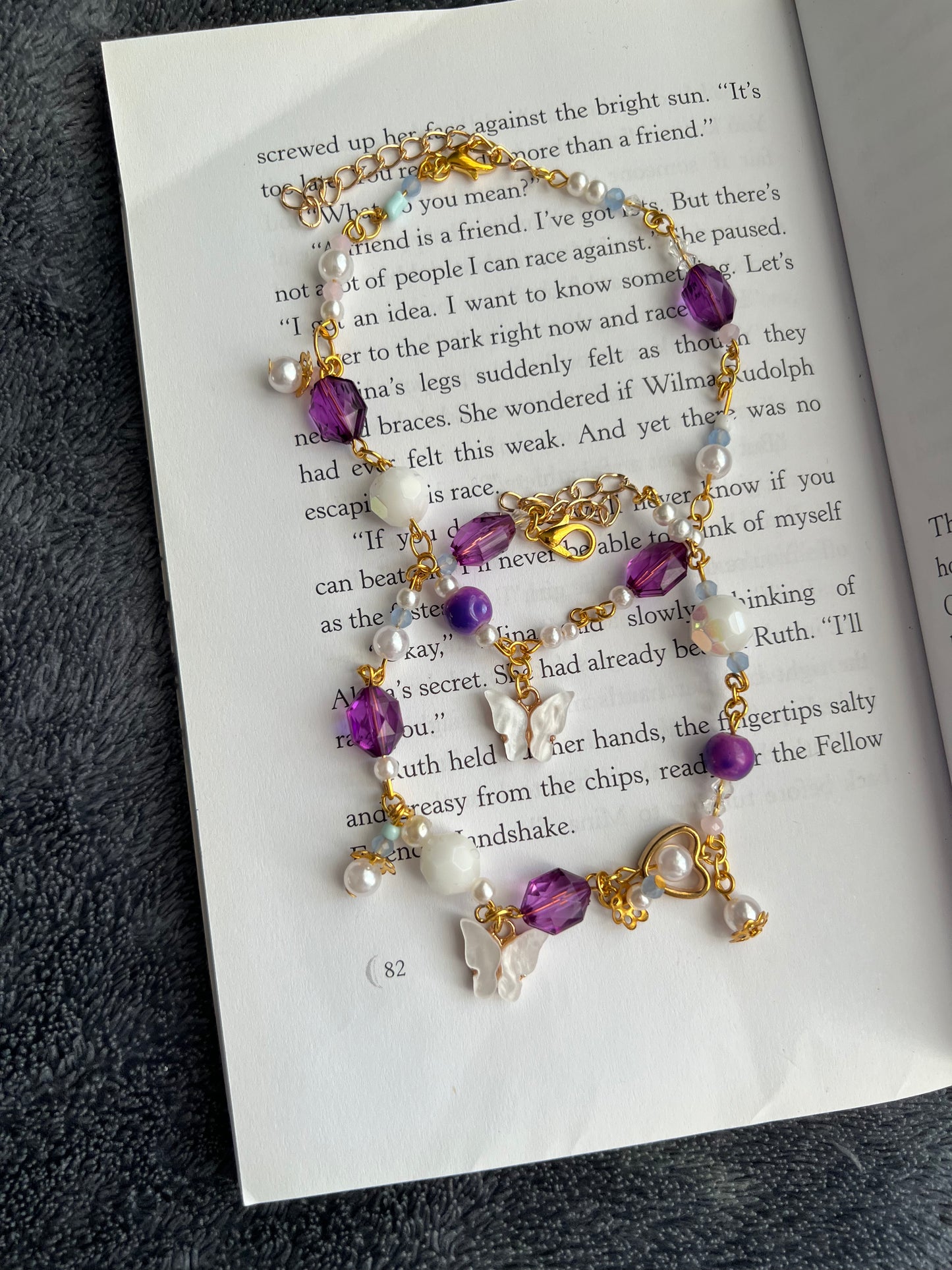 Rapunzel Anklet/Bracelet🌞🦎💜
