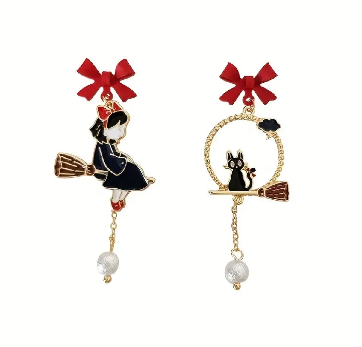 Kiki’s Delivery Service Earrings🧹🏮🎐