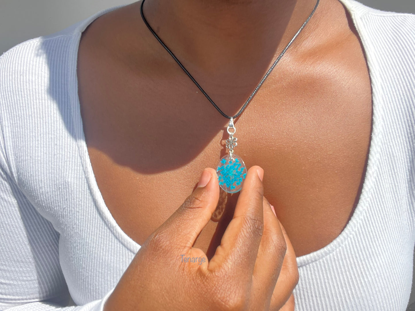 Blue Agapanthus Necklace 🪼🧞♂️
