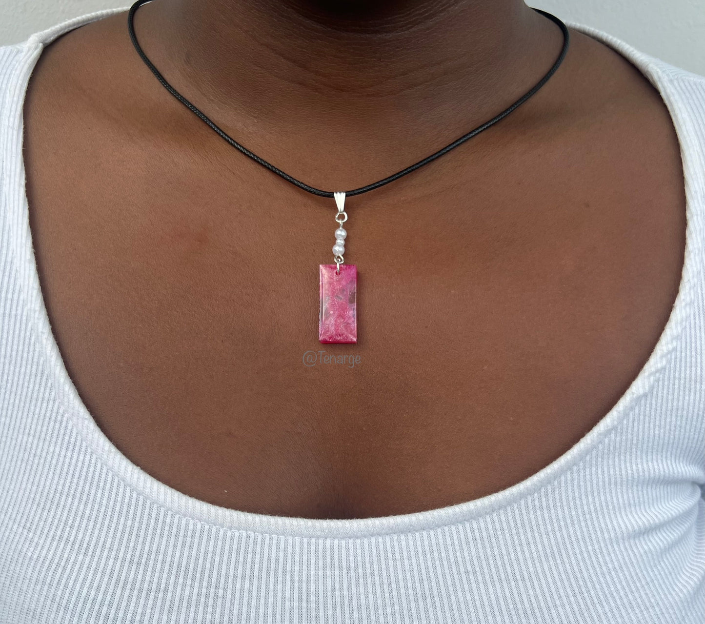 Fuchsia/Blush Pink Necklace 🎀