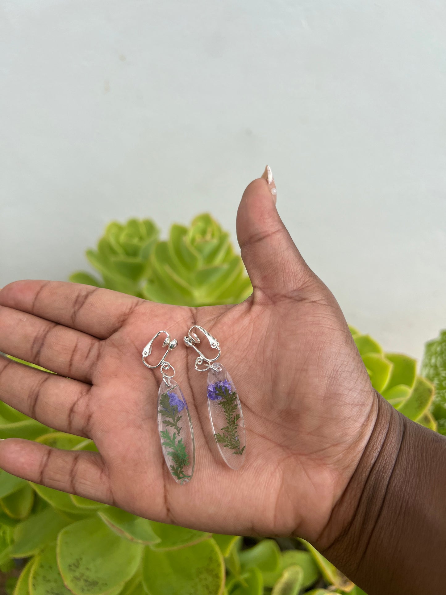 Purple Limonium Earrings 🪻