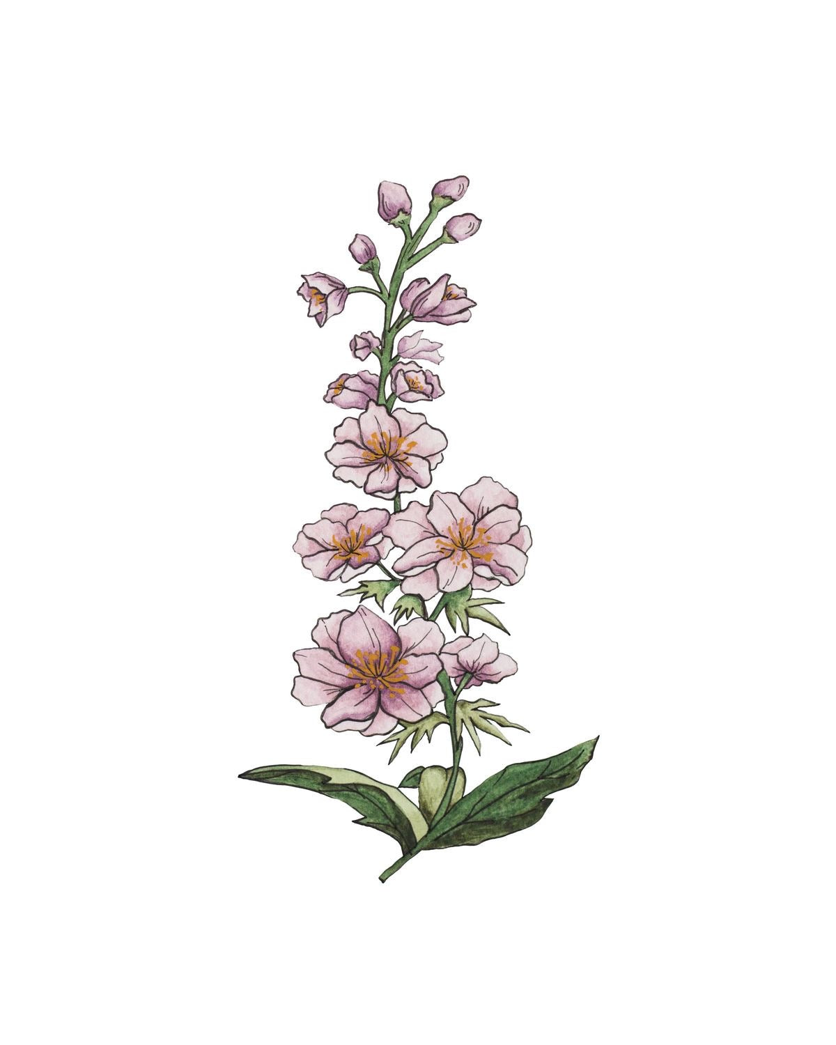 Delphinium Larkspur Necklace 🌸