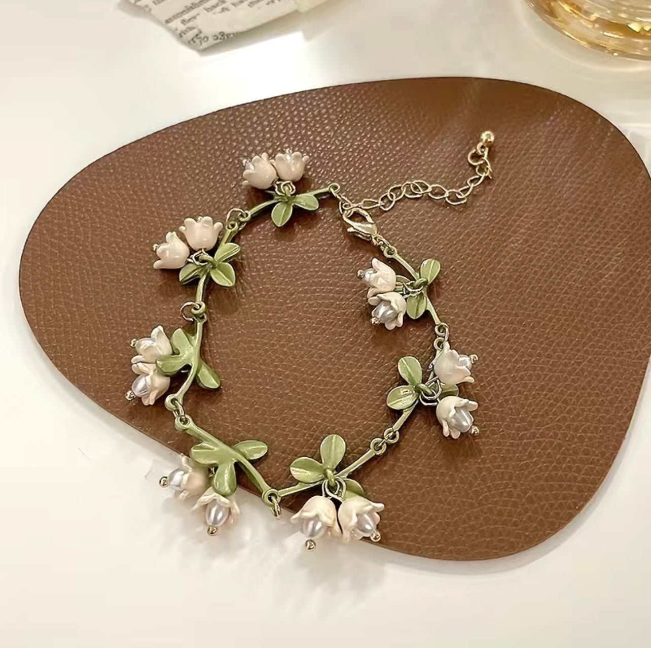 Lily Of The Valley Bracelet🪷 (Pink or beige)