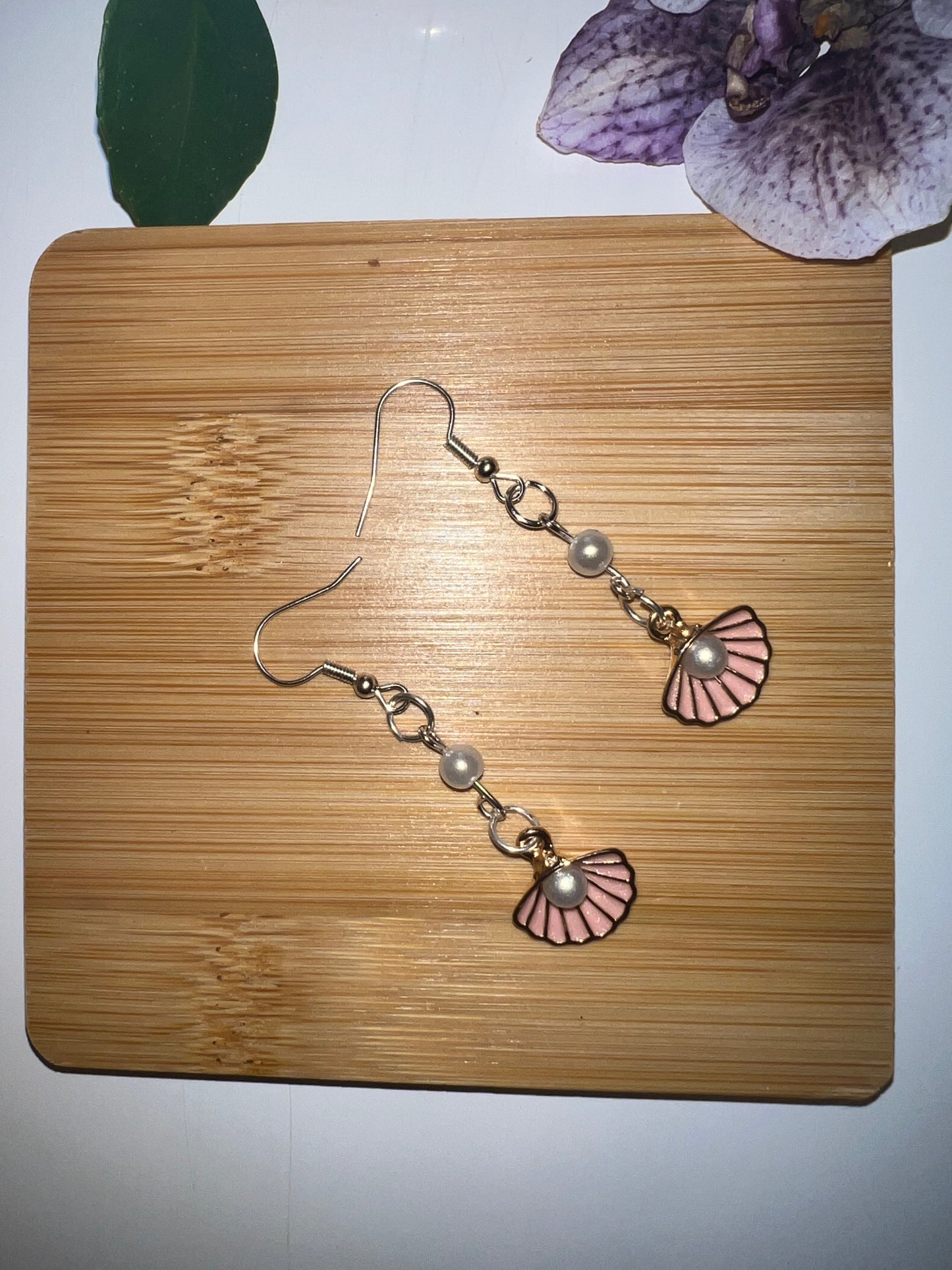 Seashell 🐚 Pearl Earrings 🪼🐠