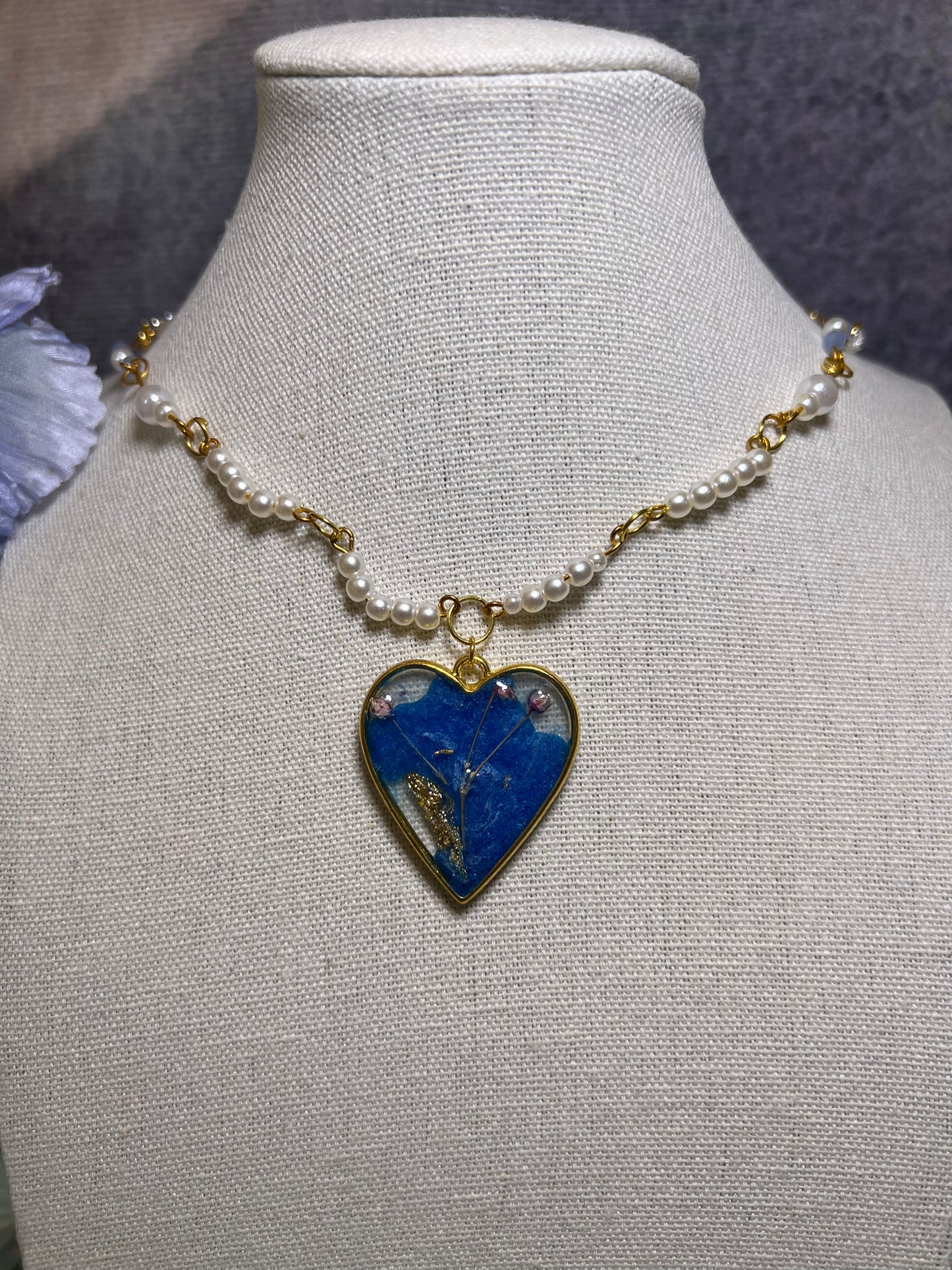 Hold my Heart~It’s Blue💙 Necklace