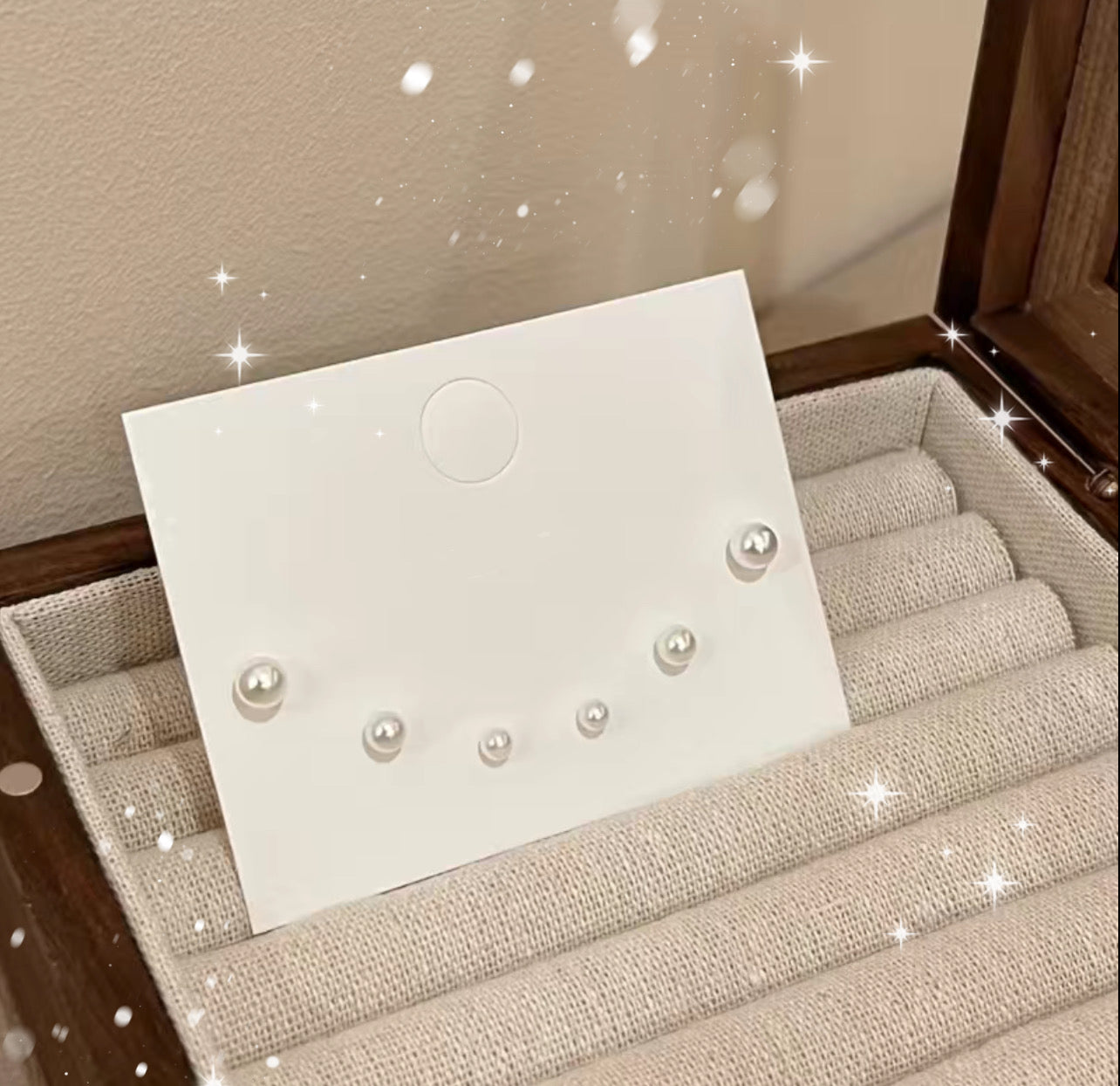 Pearl Stud Earrings🩶✨