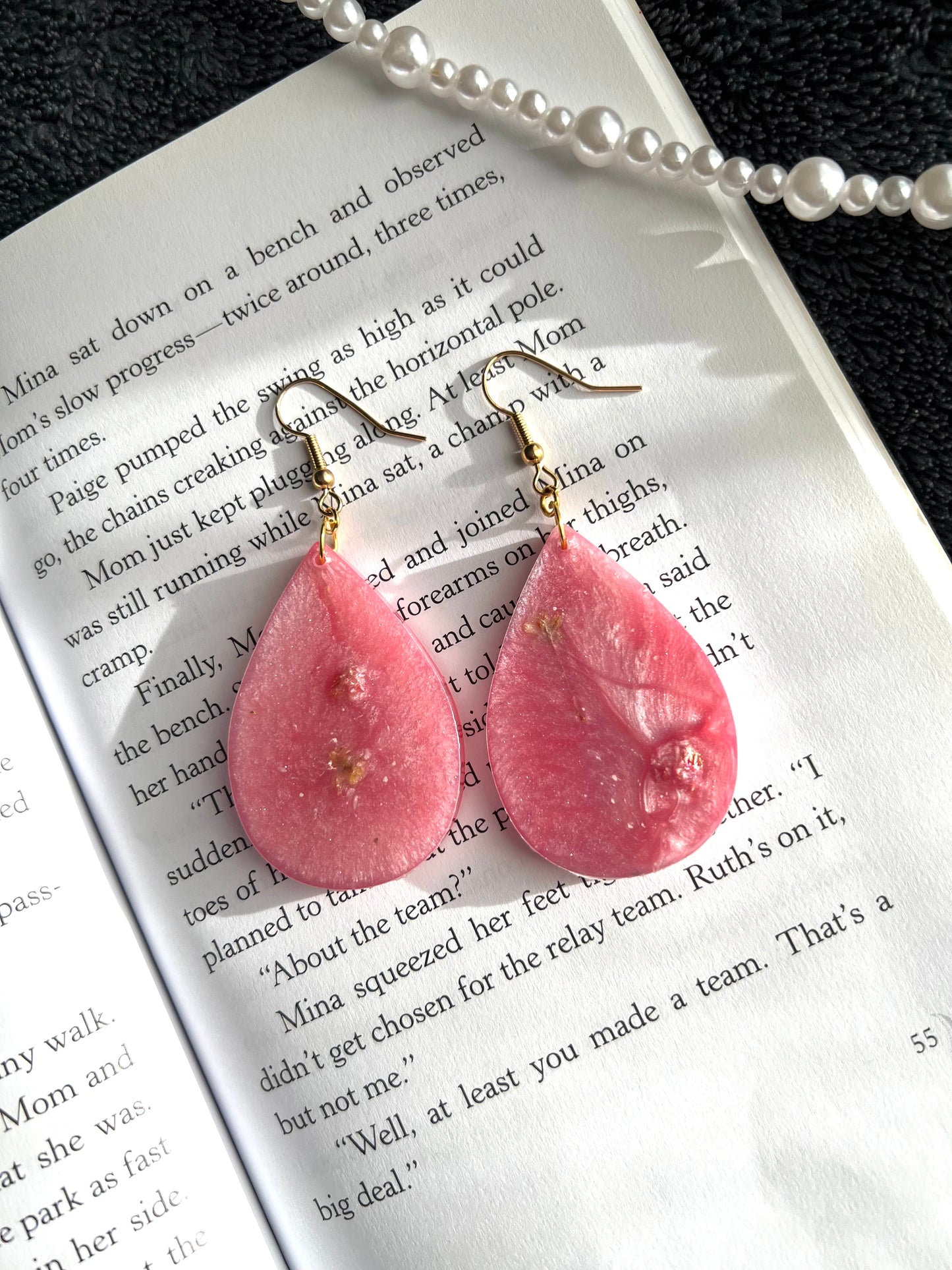 Candytuft Rose Earrings 🍬 🍭  💗