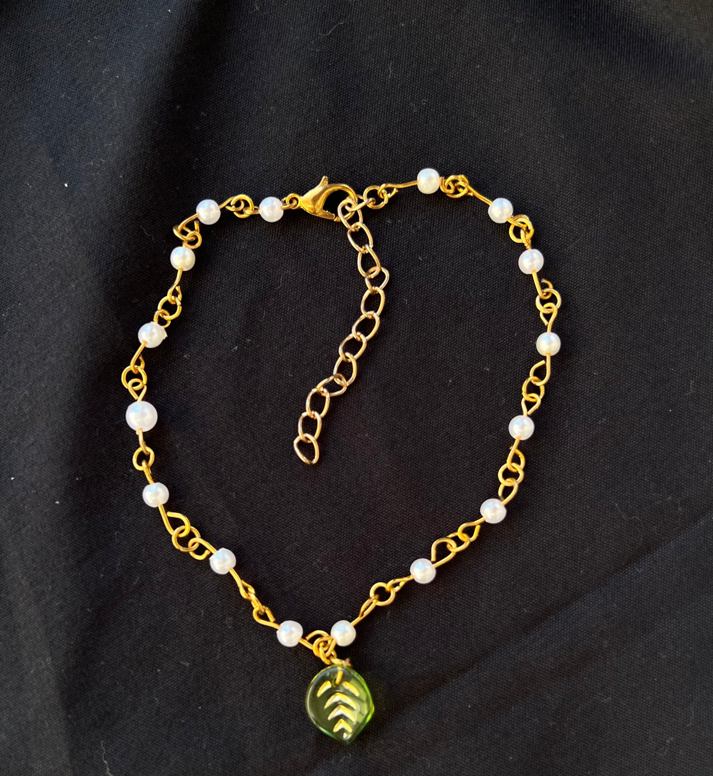 Leaflet Pearl Anklets🍃🍂