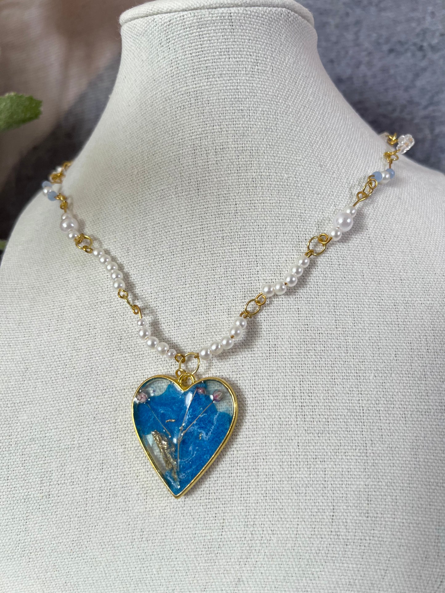 Hold my Heart~It’s Blue💙 Necklace