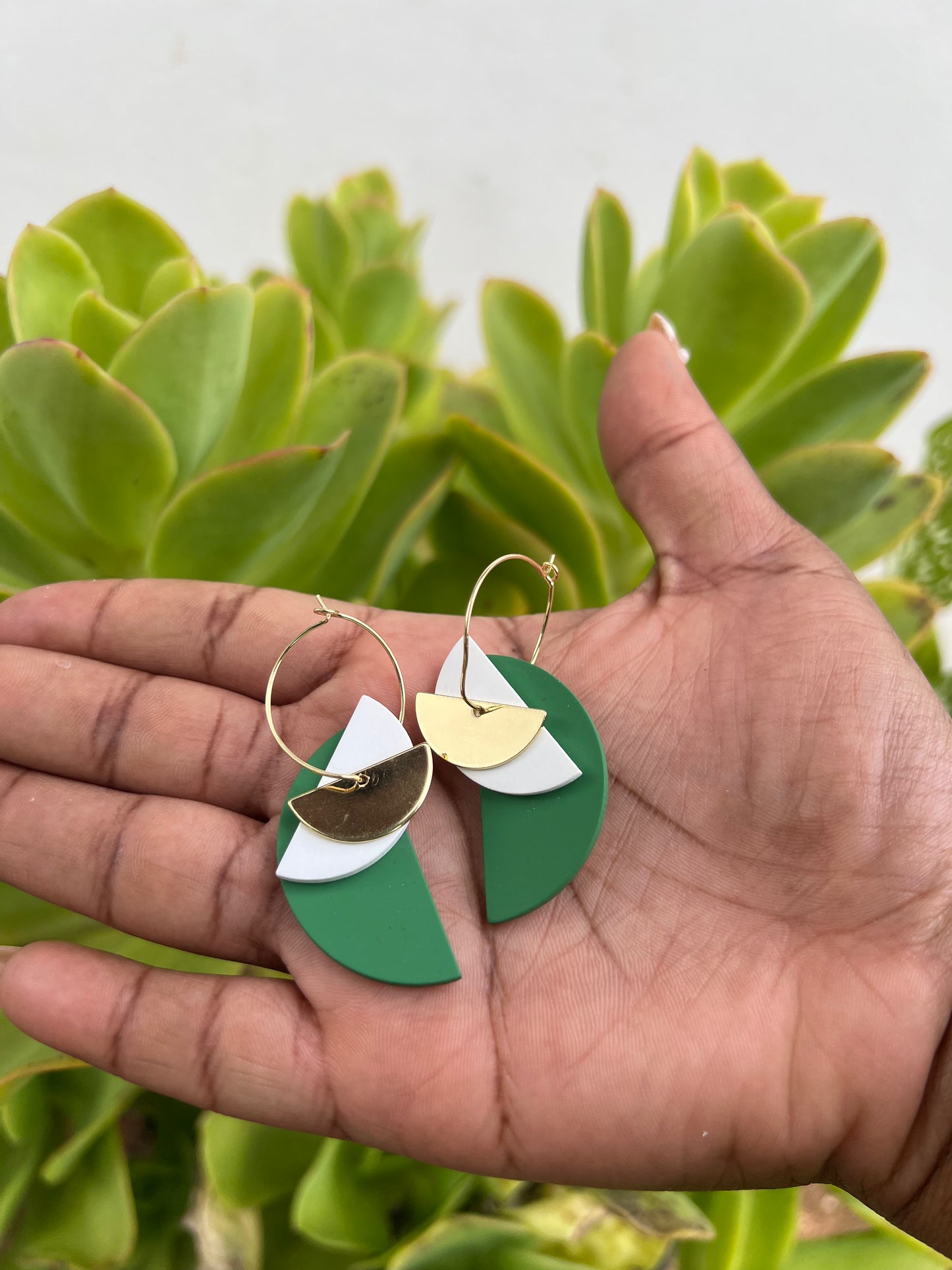 Earthy Asymmetrical Earrings 🩶🎋 (3 colors)