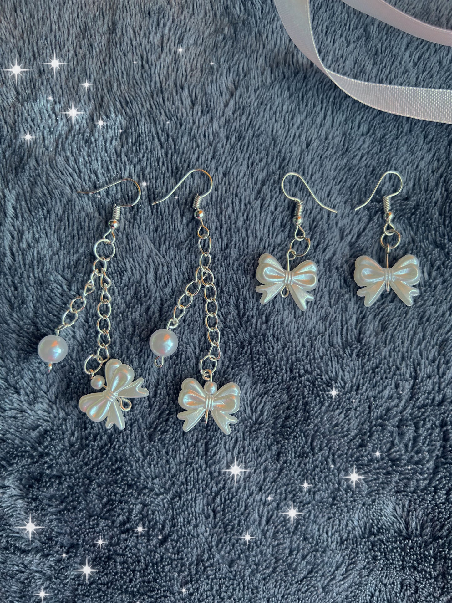 Bow Pearl Reimagined Earrings🎀🤍✨