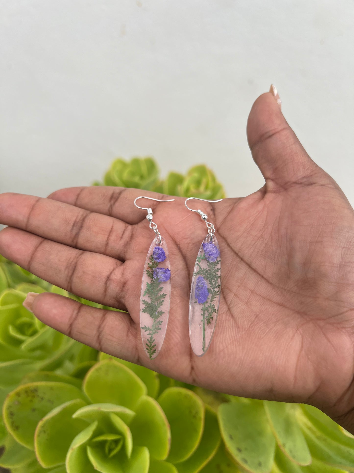 Purple Limonium Earrings 🪻