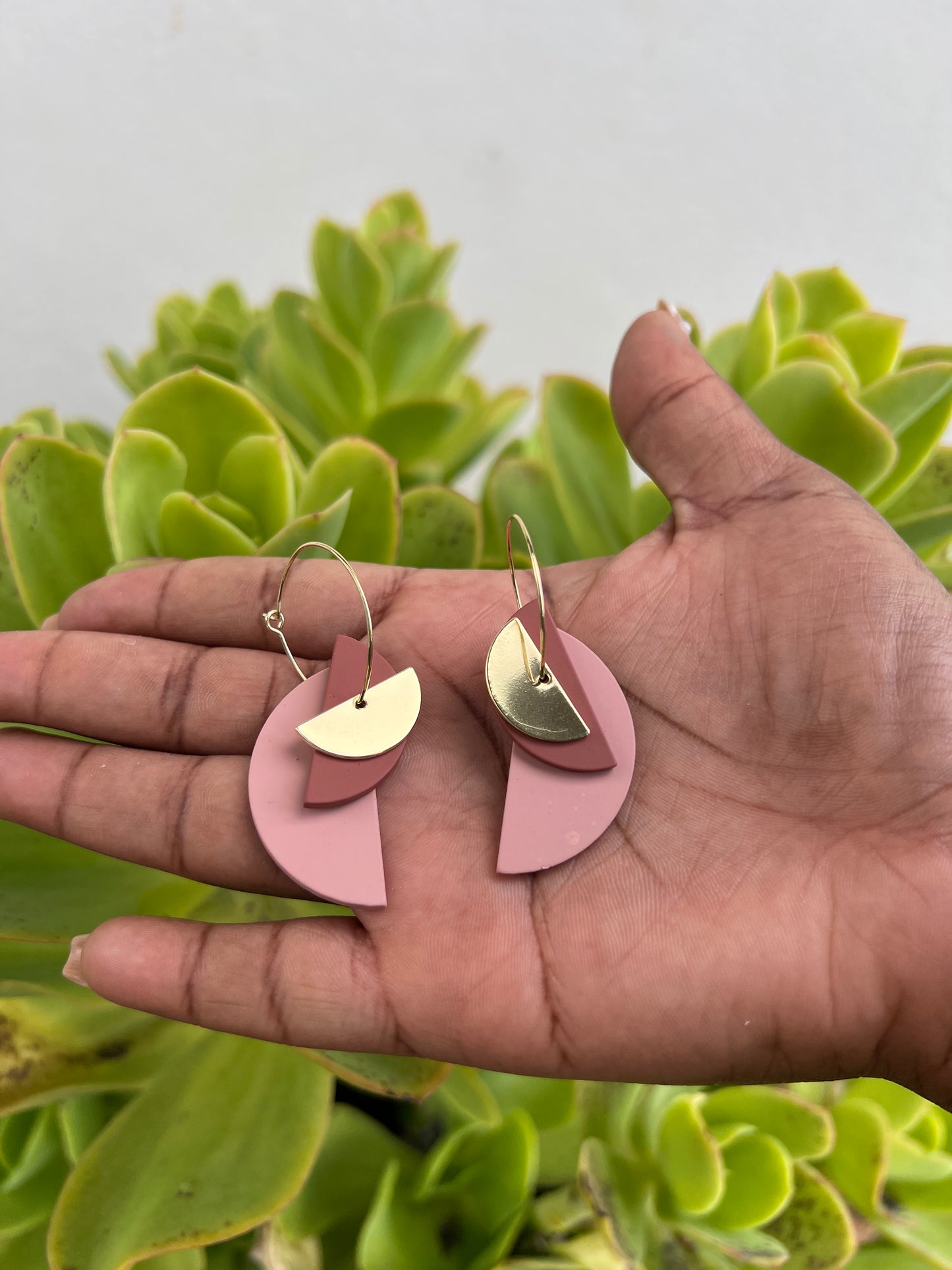 Earthy Asymmetrical Earrings 🩶🎋 (3 colors)