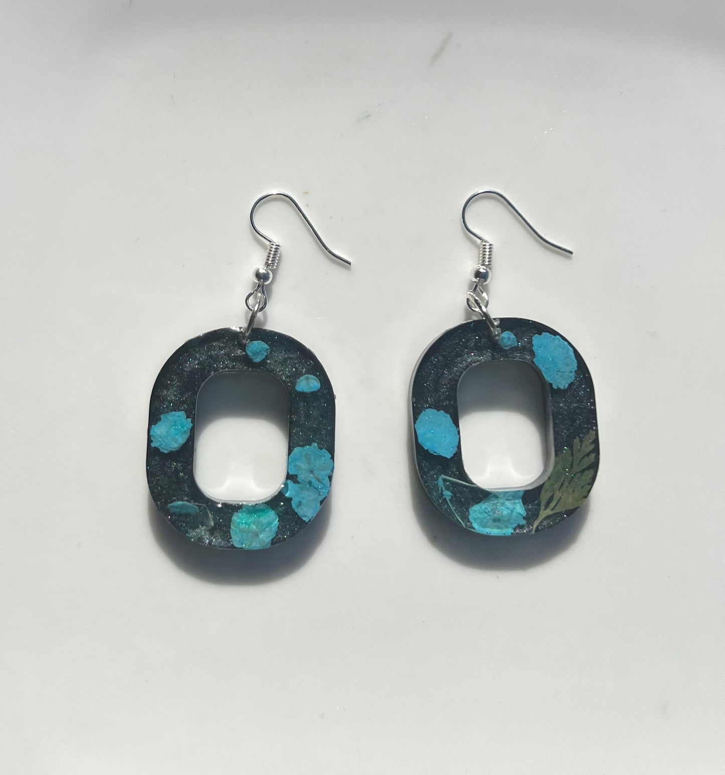 Galaxy Blue loop Earrings 🪐🩵✨