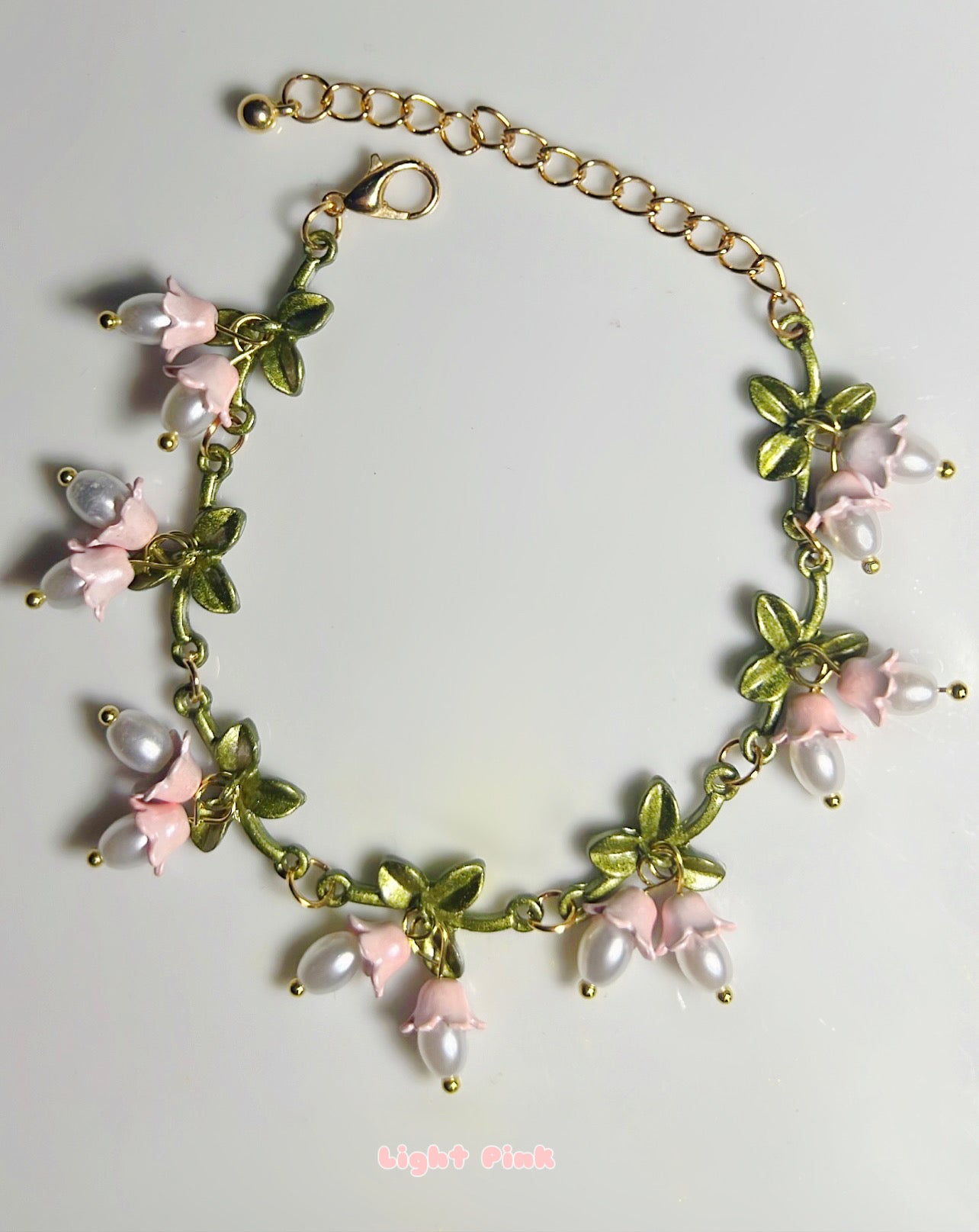 Lily Of The Valley Bracelet🪷 (Pink or beige)
