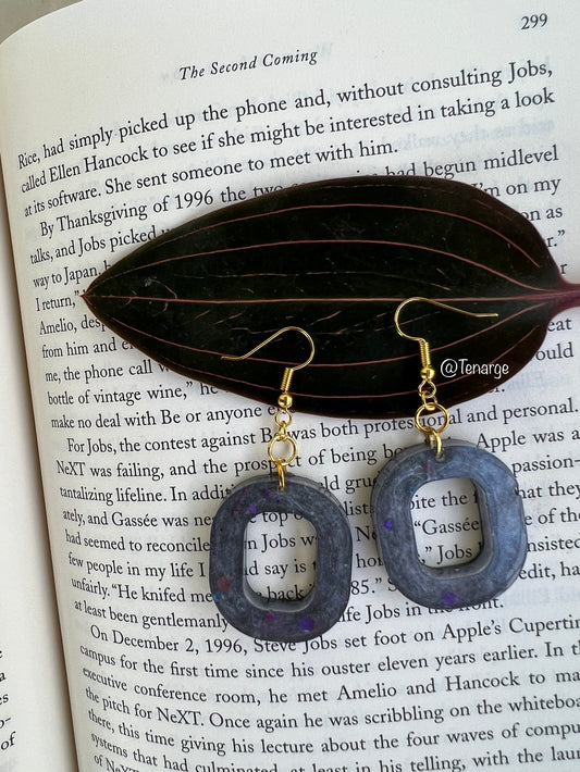 🖤Grey & Black Double Sided Earrings🩶