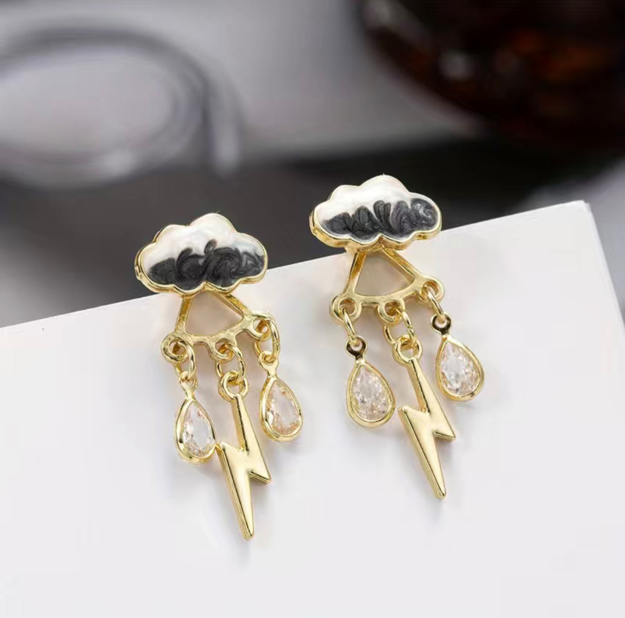 Stormy Cloud Earrings⚡️⛈️