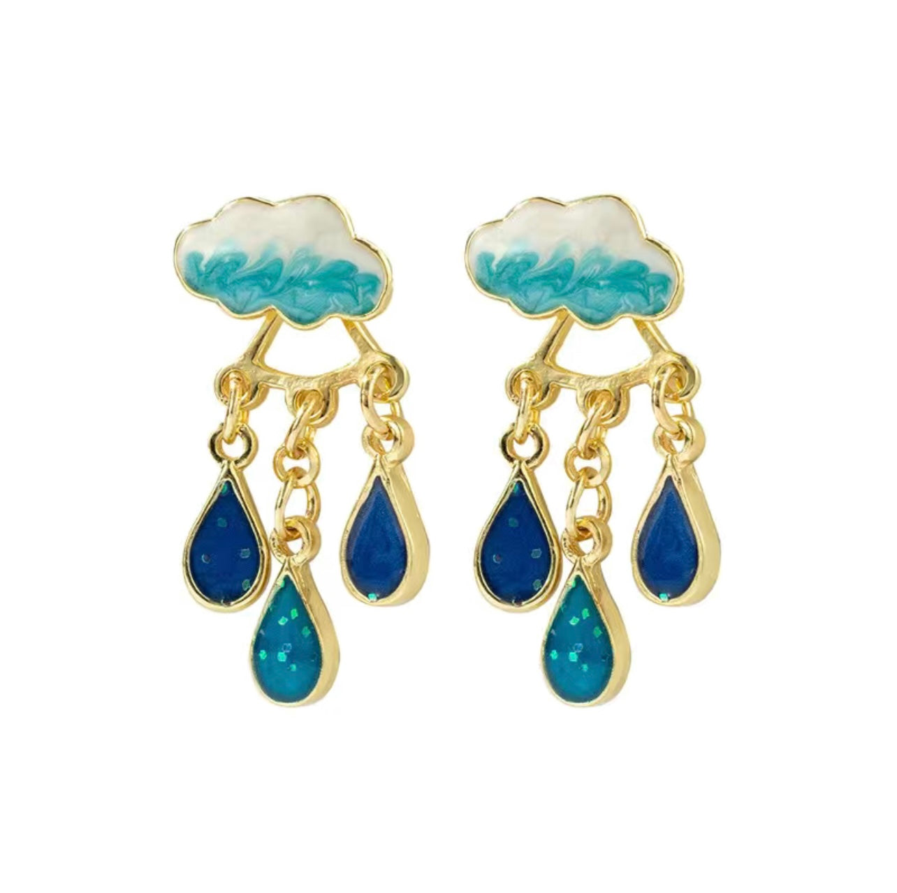 Cute Rainy Cloud Earrings🌧️