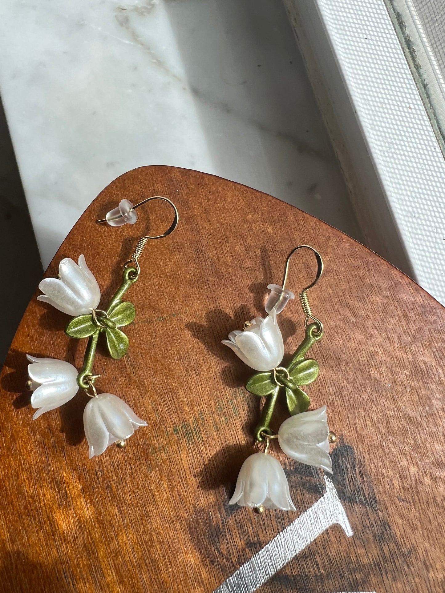Lily Of The Valley Earrings ✨(White)
